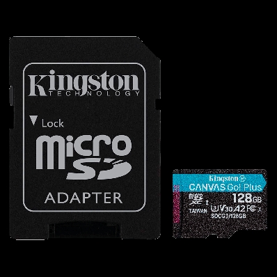 Cartao de Memoria Micro SD Kingston U3 128GB / 170MBS / Canvas Go - (SDCG3/128GB)