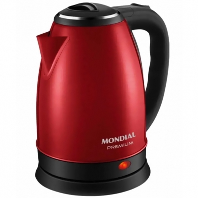 Jarra Eletrica Mondial Premium CE-06-R 1.250 Watts 2 Litros 127V ~ 60HZ - Vermelha/Preta