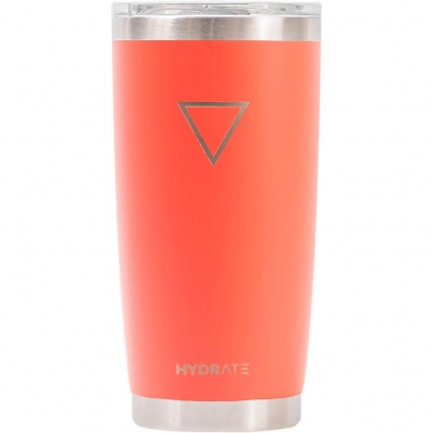 Copo Termico Hydrate 600 com Tampa - Coral 591ML