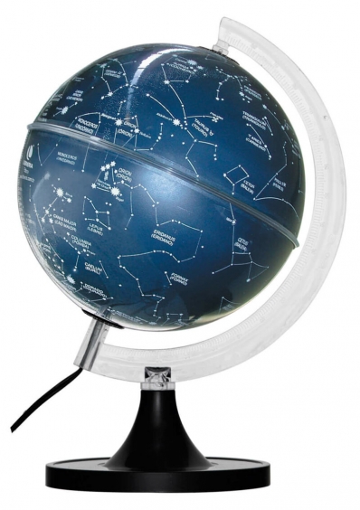 Globo Celeste 21cm: Cielo - Base preta com iluminação led branco bivolt