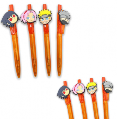 Caneta esferográfica azul ponta 1.0 avulsa - Anime Naruto