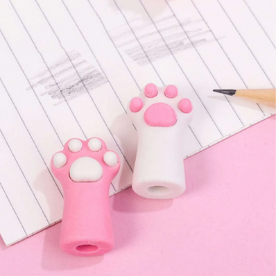 Borracha ponteira 3 un Patinhas Gatinho blister