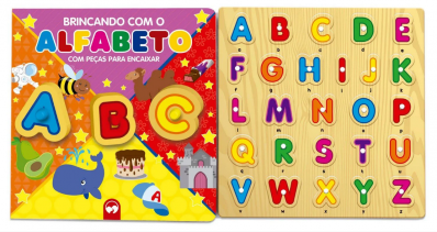 Brincando com o alfabeto - Com peças para encaixar
