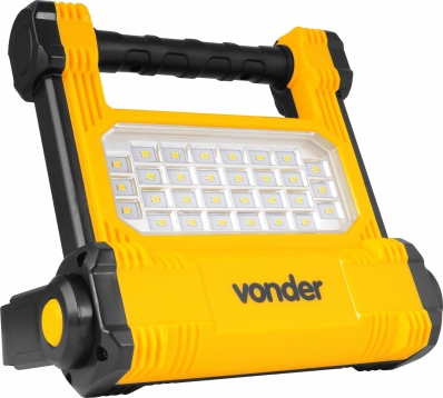 Refletor recarregável LED SMD 10 W RRV 010 VONDER 8075010900