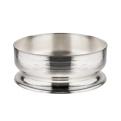 Centro de Mesa Spin Prata 33x13cm