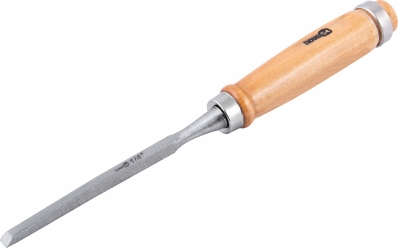 Formão chanfrado reto com cabo de madeira 1/4" NOVE54 3577140001