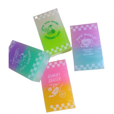 Borracha Jelly Pink World cores avulsa