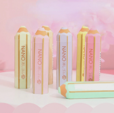 Borracha lápis nano cor pastel cores avulsa