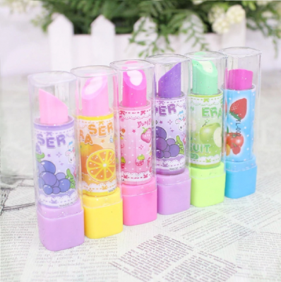 Borracha Batom frutas cores avulsa