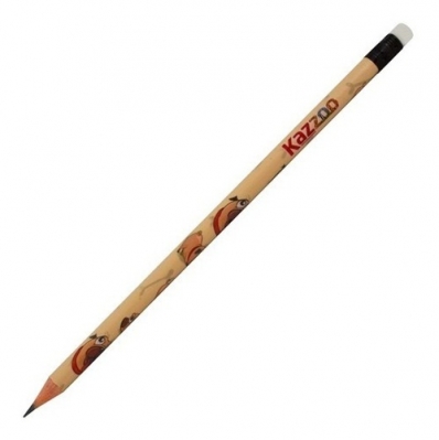 Lápis com borracha HB Pet Dog Zoo cores avulso