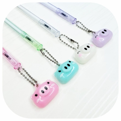 Caneta gel perfumada Porquinho cores avulsa