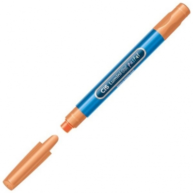 Caneta marca texto gel laranja Lumini avulsa