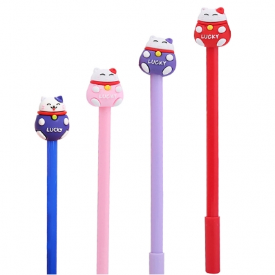Caneta gel Lucky Cat avulsa