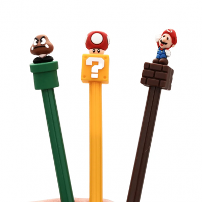 Caneta gel Super Mário Bros avulsa