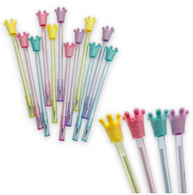 Caneta gel Coroa Princesinha cores avulsa