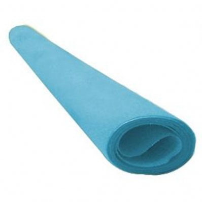 Papel camurça 60x40cm 1 fl azul claro