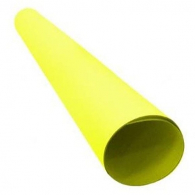 Papel dupla face color set carmim fluorescente 48x66cm 2 fls amarelo