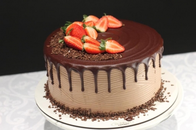 Bolo Morango com Chocolate 