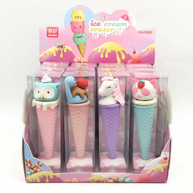 Borracha ice cream casquinha cores avulsa