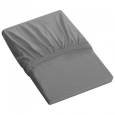 Lençol Tecebem Solteiro King Malha C/ Elástico Liso 100mx203mx40cm Cinza