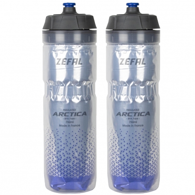 2x Garrafas Termica Arctica Zefal Caramanhola Bike 750ml Azul