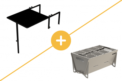 Combo Churrasqueira + Mesa
