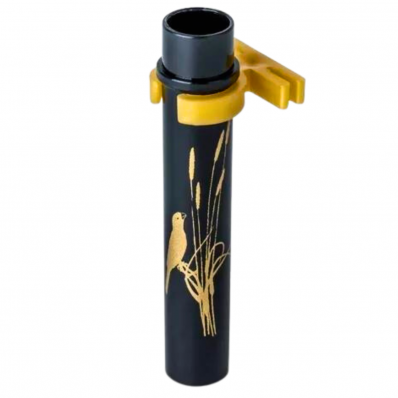 PORTA TIRIRICA FINO GOLD PRETO C/ GARRA DOURADA