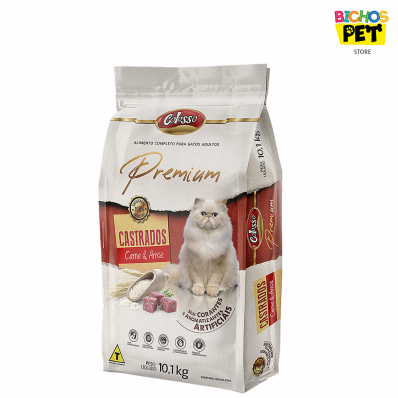 Alim Gato Castrado Racao Colosso Premium Carne Arroz 10,1kg