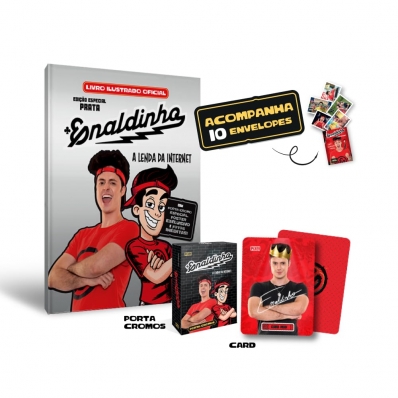 Álbum Oficial do Enaldinho: Edição especial prata com brindes exclusivos - Capa dura