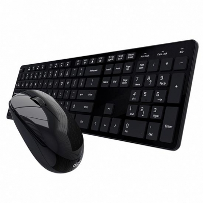 Teclado Kit Mouse e Aigo V500 / Wireless - Preto