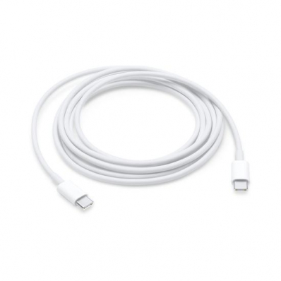 Cabo Apple USB-C para Macbook MQKJ3AM/ A / 1 Metro / USB-C/ USB-C - Branco (Original)