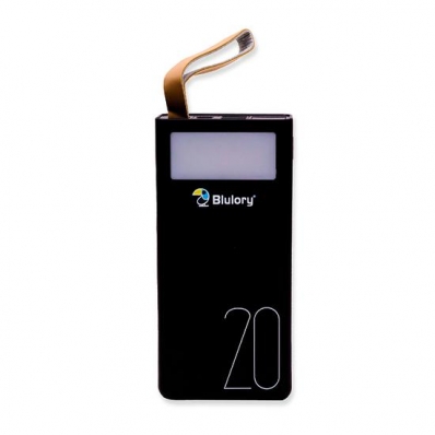 Carregador Portatil Power Bank Blulory P30 20000MAH - Preto