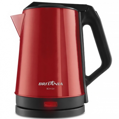 Jarra Eletrica Britania BCH12V 1.500 Watts 1.9 Litros 220V ~ 50/60 HZ - Vermelha
