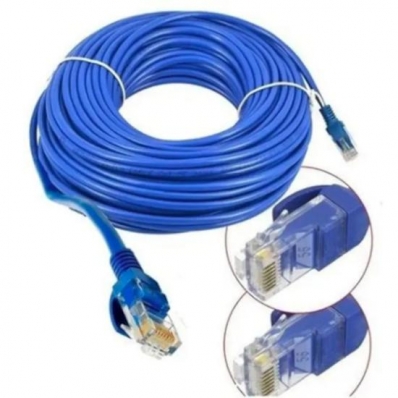 Cabo Rede Utp 10M Microfins CAT5 Blue