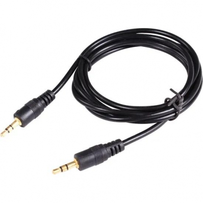 Cabo Auxiliar P2 P2/ 3PIN 1MT Preto
