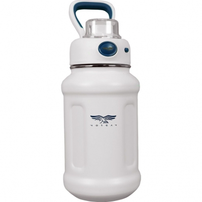 Garrafa Termica Morgan Arvin com Canudo - Branco 600ML