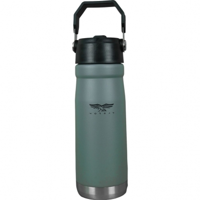 Garrafa Termica Morgan Galway com Pico e Alca - Cinza 650ML