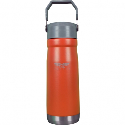 Garrafa Termica Morgan Galway com Pico e Alca - Laranja 650ML
