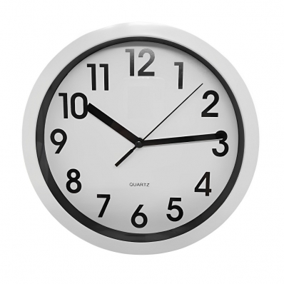 Relógio de Parede Silencioso Redondo 20cm Decorativo