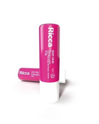 Protetor Labial Com Manteiga de Cacau e Karitê FPS15 Ricca