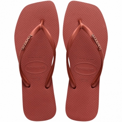 CHINELO DEDO HAVAIANAS SLIM SQUARE LOGO METALLIC