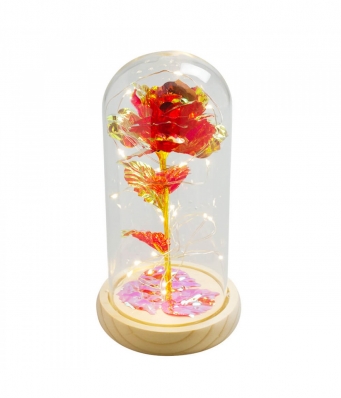 Luminária Cilíndrica Rosa Vermelha ou Branca 22cm