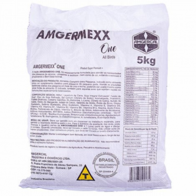 ALIMENTO EXTRUSADO AMGERMEXX ONE - AMGERCAL - 5 Kg