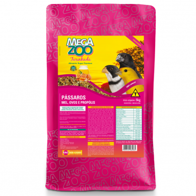 MEGAZOO FAR. PÁSSAROS MEL E OVOS - 5 Kg