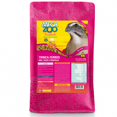 MEGAZOO FAR. TRINCA-FERRO MEL E OVOS 5 KG
