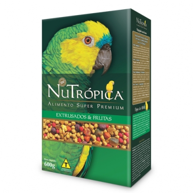 NUTRÓPICA PAPAGAIO COM FRUTAS - 600 G