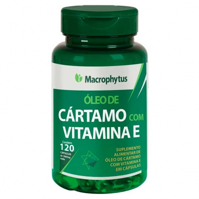 ÓLEO DE CÁRTAMO COM VITAMINA E 1000MG MACROPHYTUS