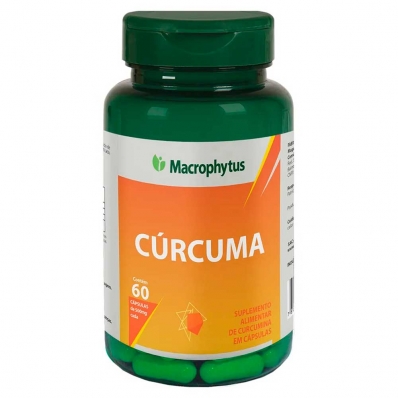 AÇAFRÃO DA TERRA CURCUMA 60 CÁPSULAS MACROPHYTUS