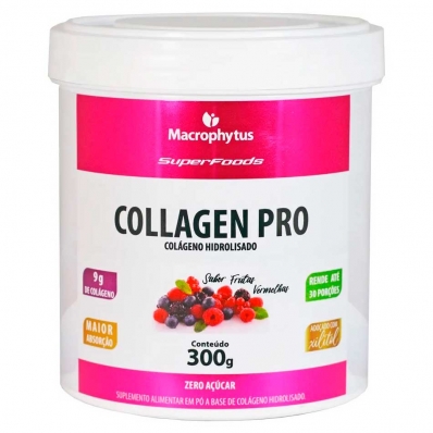 COLÁGENO HIDROLISADO COLLAGEN PRO 300G MACROPHYTUS