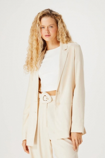 Blazer Feminino Alongado Em Alfaiataria Hering